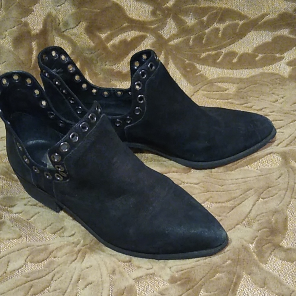 Gianni Bini Ankle Boots Black Leather
